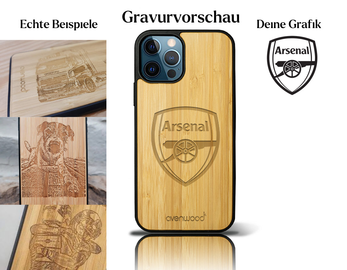 INDIVIDUELL iPhone 12 Pro Max Bambus-Kunststoff